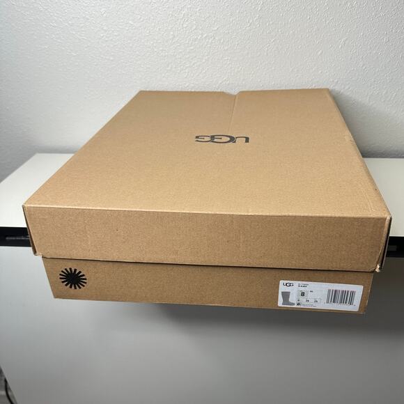 Ugg Blue Gray Alber Flat Heel Shearling Lined Suede Boot Side Zip 8 - Picture 14 of 15